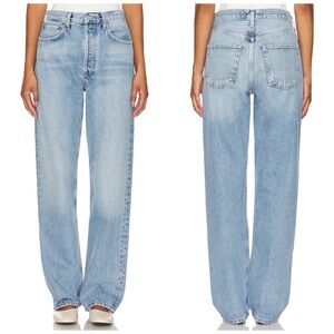 Agolde Kelly Jean High Rise Relaxed Straight‎ Leg Blue Denim Jeans Size 29